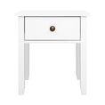 Load image into Gallery viewer, Bedside Tables Drawer Side Table Nightstand White Storage Cabinet White Lamp