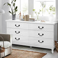 Load image into Gallery viewer, Artiss Chest of Drawers Dresser Table Lowboy Storage Cabinet White KUBI Bedroom