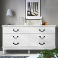 Load image into Gallery viewer, Artiss Chest of Drawers Dresser Table Lowboy Storage Cabinet White KUBI Bedroom