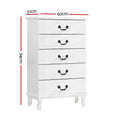 Load image into Gallery viewer, Artiss Chest of Drawers Tallboy Dresser Table Bedside Storage Cabinet Bedroom