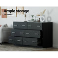 Load image into Gallery viewer, Artiss 6 Chest of Drawers Cabinet Dresser Table Tallboy Lowboy Storage Black