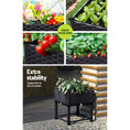 Load image into Gallery viewer, Greenfingers Garden Bed PP Raised Planter Flower Vegetable Outdoor 40x40x23cm