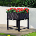 Load image into Gallery viewer, Greenfingers Garden Bed PP Raised Planter Flower Vegetable Outdoor 40x40x23cm