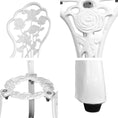 Load image into Gallery viewer, Gardeon Outdoor Furniture Chairs Table 3pc Aluminium Bistro White