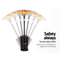 Load image into Gallery viewer, Portable Outdoor Gas Patio Heater - Black and Silver