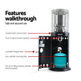 Load image into Gallery viewer, Devanti Outdoor Gas Patio Heater Black