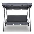 Load image into Gallery viewer, Gardeon Outdoor Swing Chair Hammock Bench Seat Canopy Cushion Furniture Grey