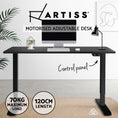 Load image into Gallery viewer, Artiss Standing Desk Adjustable Height Desk Electric Motorised Black Frame Desk Top 120cm