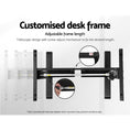 Load image into Gallery viewer, Artiss Standing Desk Adjustable Height Desk Electric Motorised Black Frame Desk Top 120cm