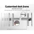 Load image into Gallery viewer, Artiss Standing Desk Adjustable Height Desk Electric Motorised Grey Frame Oak Desk Top 120cm