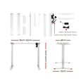 Load image into Gallery viewer, Artiss Standing Desk Adjustable Height Desk Electric Motorised White Frame Desk Top 120cm