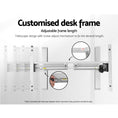 Load image into Gallery viewer, Artiss Standing Desk Adjustable Height Desk Electric Motorised White Frame Desk Top 120cm