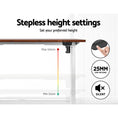 Load image into Gallery viewer, Artiss Electric Standing Desk Motorised Adjustable Sit Stand Desks White Brown