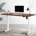 Load image into Gallery viewer, Artiss Electric Standing Desk Motorised Adjustable Sit Stand Desks White Brown