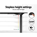Load image into Gallery viewer, Artiss Standing Desk Adjustable Height Desk Dual Motor Electric Black Frame Desk Top 120cm