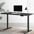Load image into Gallery viewer, Artiss Electric Standing Desk Height Adjustable Sit Stand Desks Table Black