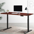 Load image into Gallery viewer, Artiss Electric Standing Desk Motorised Adjustable Sit Stand Desks Black Walnut