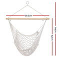 Load image into Gallery viewer, Gardeon Hammock Chair Outdoor Hanging Chair Camping Mesh Indoor Hammocks Cream
