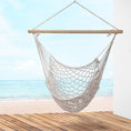Load image into Gallery viewer, Gardeon Hammock Chair Outdoor Hanging Chair Camping Mesh Indoor Hammocks Cream