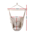 Load image into Gallery viewer, Gardeon Hammock Swing Chair - Cream