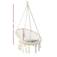 Load image into Gallery viewer, Gardeon Hammock Chair Swing Bed Relax Rope Portable Outdoor Hanging Indoor 124CM