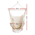 Load image into Gallery viewer, Gardeon Hammock Swing Chair - Cream