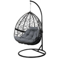 Load image into Gallery viewer, Gardeon Outdoor Hanging Swing Chair - Black