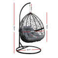 Load image into Gallery viewer, Gardeon Outdoor Hanging Swing Chair - Black