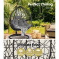 Load image into Gallery viewer, Gardeon Outdoor Hanging Swing Chair - Black