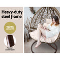 Load image into Gallery viewer, Gardeon Outdoor Hanging Swing Chair - Brown