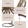 Load image into Gallery viewer, Gardeon Outdoor Hanging Swing Chair - Brown