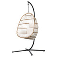Load image into Gallery viewer, Gardeon Egg Swing Chair Hammock With Stand Outdoor Furniture Hanging Wicker Seat