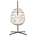 Load image into Gallery viewer, Gardeon Egg Swing Chair Hammock With Stand Outdoor Furniture Hanging Wicker Seat