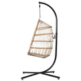 Load image into Gallery viewer, Gardeon Egg Swing Chair Hammock With Stand Outdoor Furniture Hanging Wicker Seat