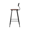 Load image into Gallery viewer, Set of 2 Artiss Bar Stools Pinewood Metal - Black and Wood