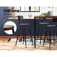 Load image into Gallery viewer, Artiss 4x Vintage Industrial Bar Stool Retro Barstools Dining Chairs Kitchen