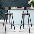 Load image into Gallery viewer, Artiss 4x Vintage Industrial Bar Stool Retro Barstools Dining Chairs Kitchen