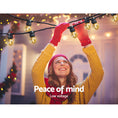 Load image into Gallery viewer, Jingle Jollys 50m LED Festoon String Lights 50 Bulbs Kits Wedding Party Christmas G45