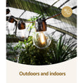 Load image into Gallery viewer, Jingle Jollys 17m Festoon Lights Solar Powered LED String Lighting Outdoor