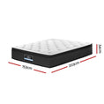 Load image into Gallery viewer, Giselle Bedding Eve Euro Top Pocket Spring Mattress 34cm Thick Queen