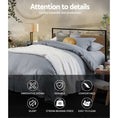 Load image into Gallery viewer, Artiss Metal Bed Frame Double Size Mattress Base Platform Foundation Black Dane