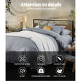 Load image into Gallery viewer, Artiss Metal Bed Frame King Size Mattress Base Platform Foundation Black Dane