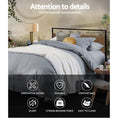 Load image into Gallery viewer, Artiss Metal Bed Frame Queen Size Mattress Base Platform Foundation Black Dane