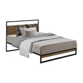 Load image into Gallery viewer, Artiss Metal Bed Frame Single Size Mattress Base Platform Foundation Black Dane