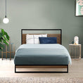 Load image into Gallery viewer, Artiss Metal Bed Frame Single Size Mattress Base Platform Foundation Black Dane
