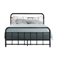 Load image into Gallery viewer, Artiss LEO Metal Bed Frame - Double (Black)
