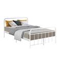 Load image into Gallery viewer, Artiss LEO Metal Bed Frame - Double (White)