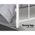 Load image into Gallery viewer, Artiss LEO Metal Bed Frame - Double (White)
