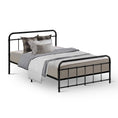 Load image into Gallery viewer, Artiss LEO Metal Bed Frame KS King Single - Black