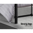 Load image into Gallery viewer, Artiss LEO Metal Bed Frame KS King Single - Black
